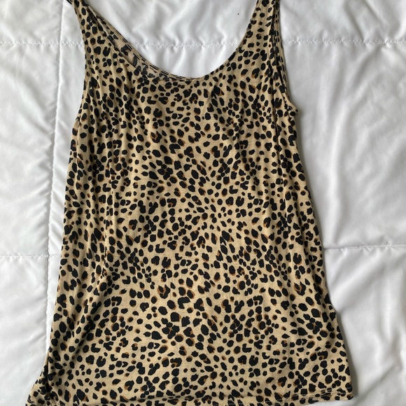 Divided Tops - cheetah tank top